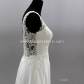 Sexy Backless Sweetheart Lace Flower Sleeveless Wedding Dress Bridal Gown Chapel Train